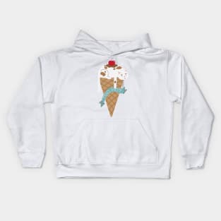 Ice Cream Cat Kids Hoodie